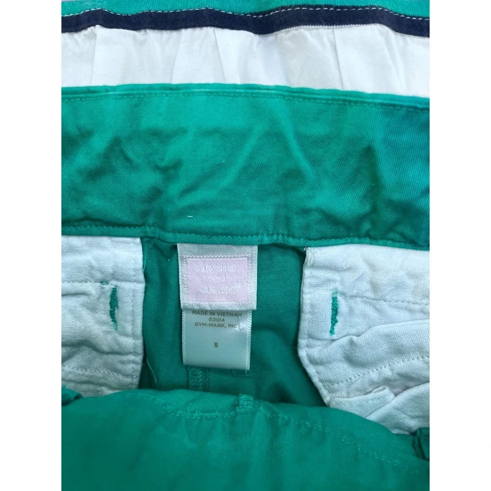 Lot of 4 pieces size 5 Janie and Jack girls Pants and shirts‎
